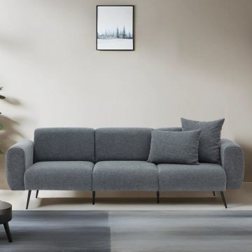 Canapea fixă Side, Diverse culori, Diverse configurații, Diverse dimensiuni - Antracit / 3 locuri / 235x82x77 cm