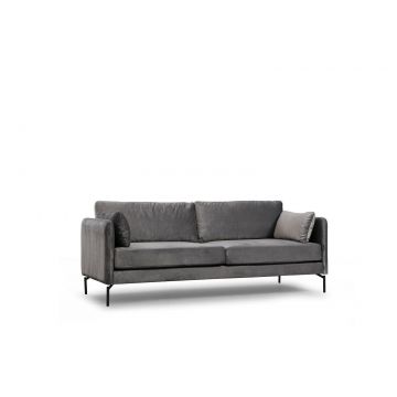 Canapea fixă Sino, Gri, Diverse configurații, Diverse dimensiuni - 2 bucăți / 58x31x15 cm