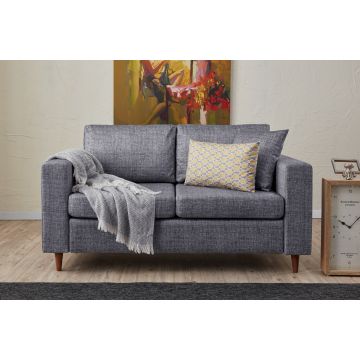Canapea fixă Step, Diverse culori, Diverse configurații, Diverse dimensiuni - Gri / 2 locuri / 154x83x86 cm