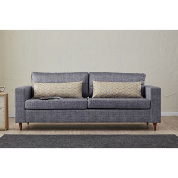 Canapea fixă Step, Diverse culori, Diverse configurații, Diverse dimensiuni - Gri / 3 locuri / 211x83x86 cm