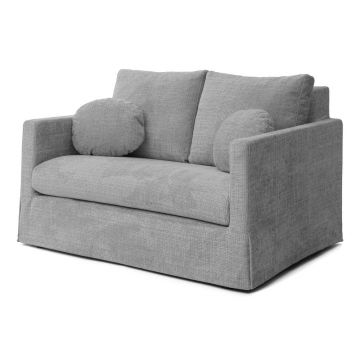 Canapea gri deschis 140 cm Paphos – Ropez
