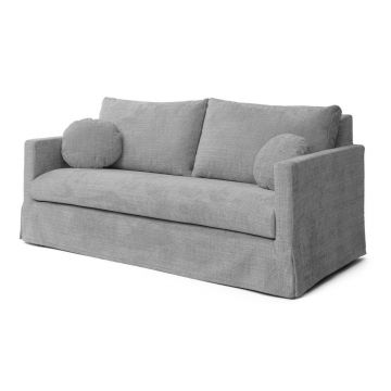 Canapea gri deschis 195 cm Paphos – Ropez