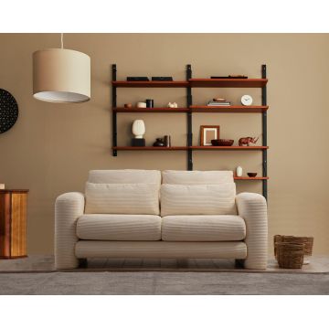 Canapea Lux 2 locuri Lily, 180 x 73 x 97 cm - Bej