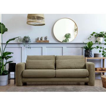 Canapea Lux 3 locuri Lily, 215 x 73 x 97 cm - Verde