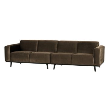 Canapea maro cu tapițerie din catifea 280 cm Statement – WOOOD