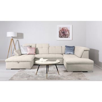 Canapea Modulară, textil, crem