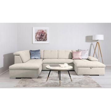 Canapea Modulară, textil, crem