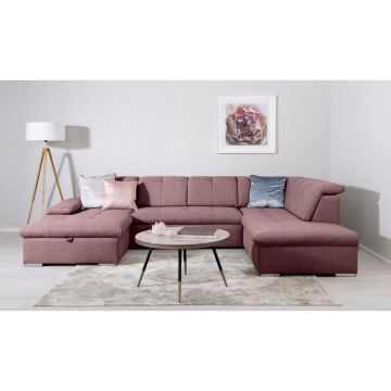 Canapea Modulară, textil, culoare fructe de pădure