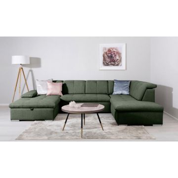 Canapea Modulară, textil, verde