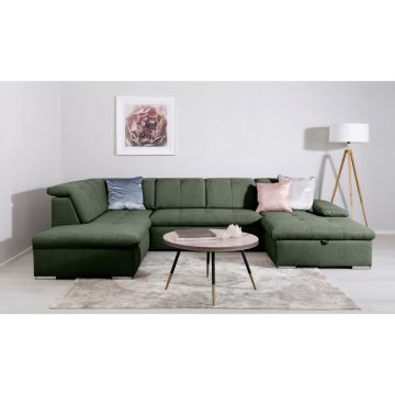 Canapea Modulară, textil, verde