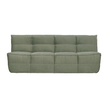 Canapea verde cu tapițerie din catifea 204 cm Cluster – vtwonen