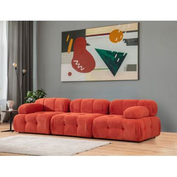 Canapea Zafer, 315 x 80 x 105 cm - Roșu