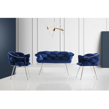 Set de canapea Balon Sofa Set,  135 x 79 x 65 cm - Albastru