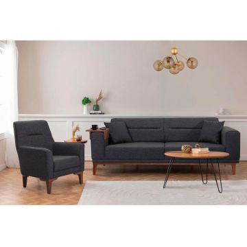 Set de Canapea Ilkay, 82x94x223 cm - Gri