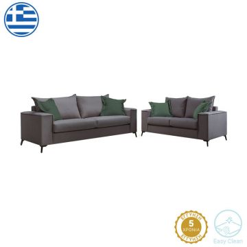 Set de living Verona 2 piese 2-3 locuri antracit mak14 - perne de cedru mak07, 93x225 cm - Gri
