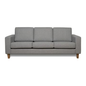 Canapea gri deschis 217 cm Focus – Scandic